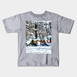 Winter Playground Kids T-Shirt